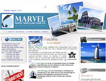 Tablet Screenshot of marveltravels.net
